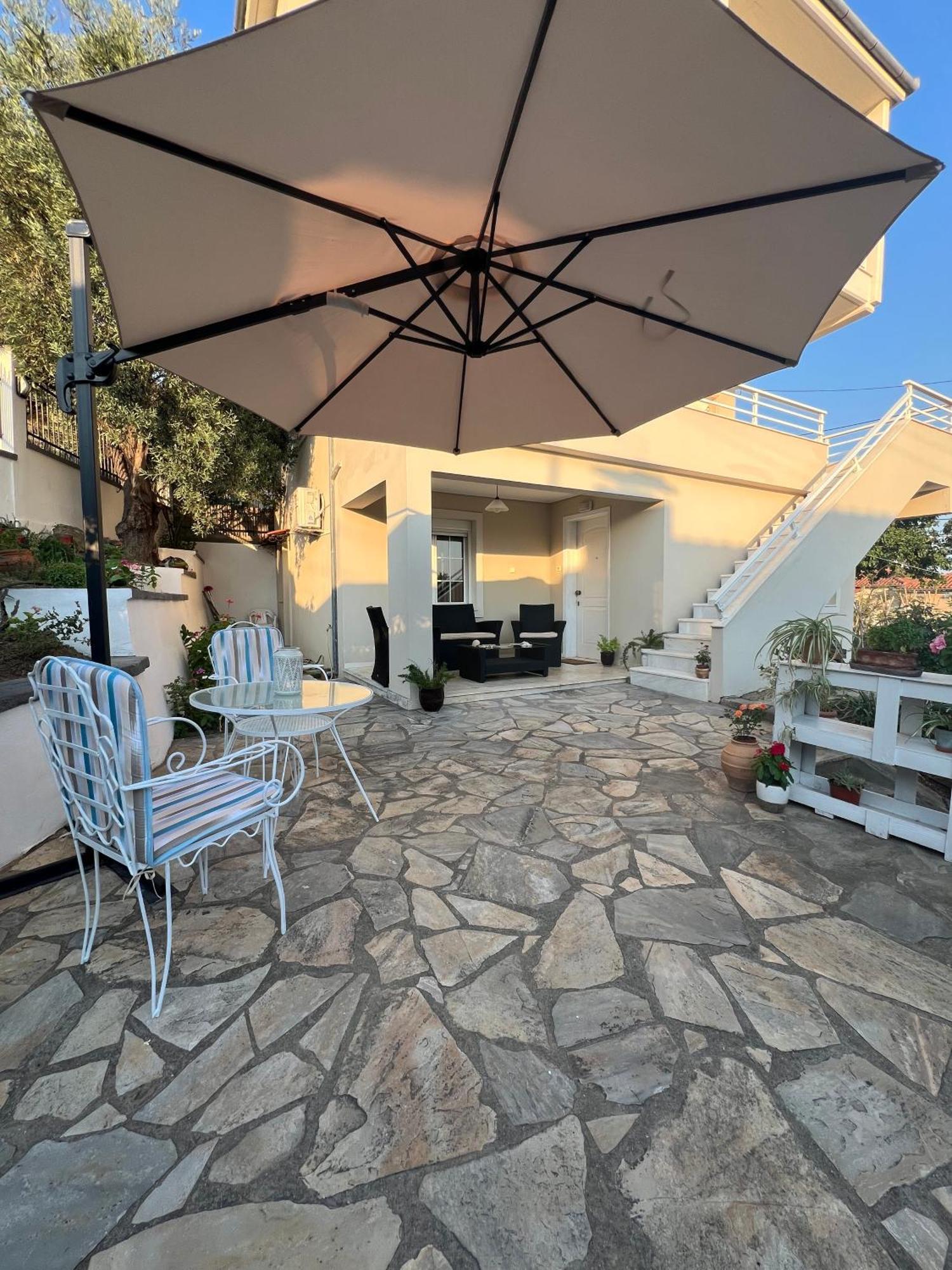 Aiolos Seaside Apartment Marathos Kültér fotó
